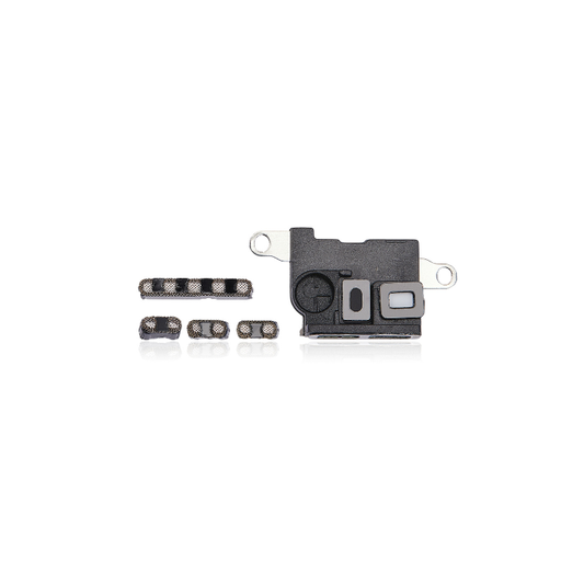 Lot de 10 grilles anti-poussière micro et haut-parleur pour iPhone 11 Pro Max - Or