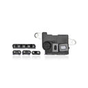 Lot de 10 grilles anti-poussière micro et haut-parleur pour iPhone 11 Pro Max - Noir