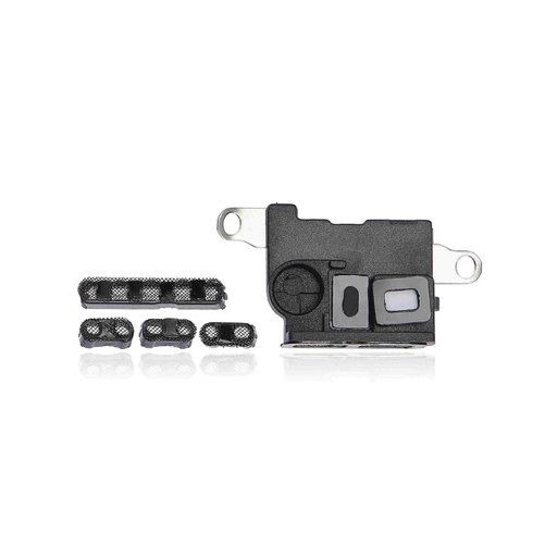 Lot de 10 grilles anti-poussière micro et haut-parleur pour iPhone 11 Pro Max - Noir