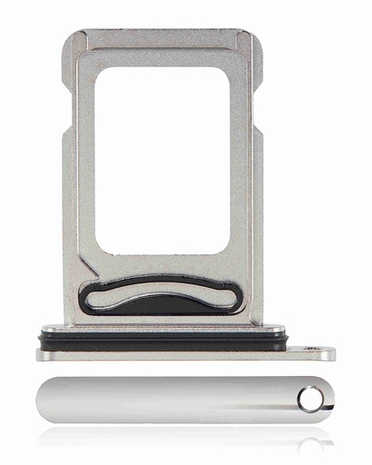 Tiroir Double SIM pour iPhone 11 Pro et 11 Pro Max - Argent Mat