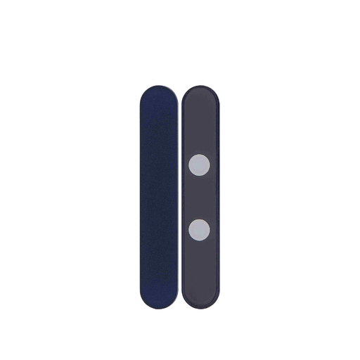 [107082140854] Bande de bord en verre 5G compatible iPhone 12 et 12 Mini - Bleu