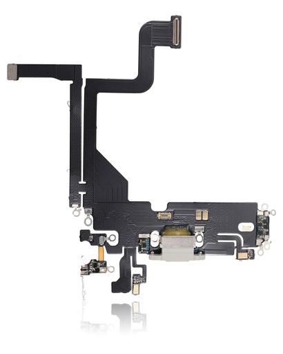 Connecteur de charge avec nappe pour iPhone 13 Pro - Aftermarket Plus - Argent