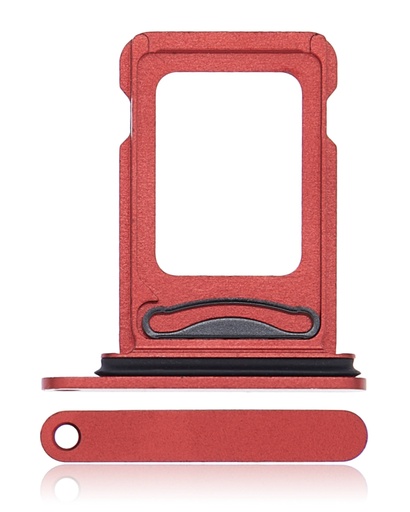 [107082025865] Tiroir Double SIM compatible iPhone 13 - Rouge