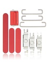 Boutons Power, Volumes et Switch pour iPhone 13 - 13 Mini - Rouge