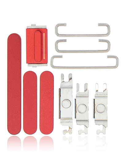 Boutons Power, Volumes et Switch pour iPhone 13 - 13 Mini - Rouge