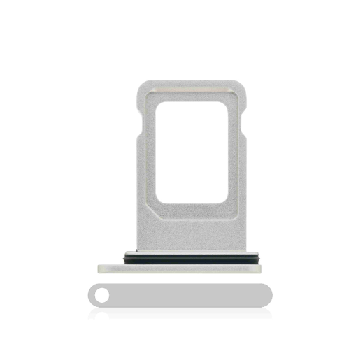 [107082110674] Tiroir Double SIM compatible iPhone 11 - Blanc