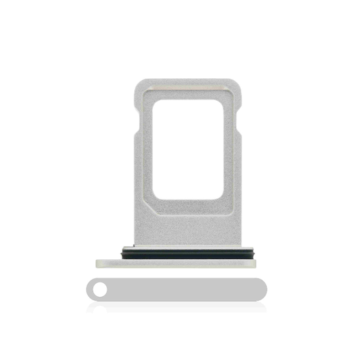 [107082110674] Tiroir SIM double compatible iPhone 11 - Blanc