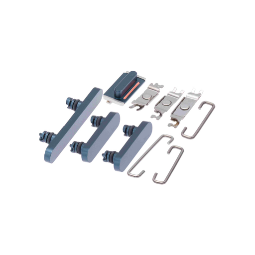 Kit boutons Power-Volume-Switch pour iPhone 12 Mini - Bleu