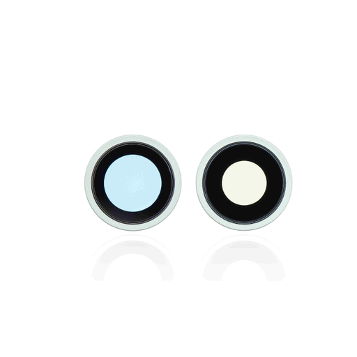 Lot de 10 lentilles caméra arrière avec support pour iPhone 12 et 12 Mini - Aftermarket Plus - Vert