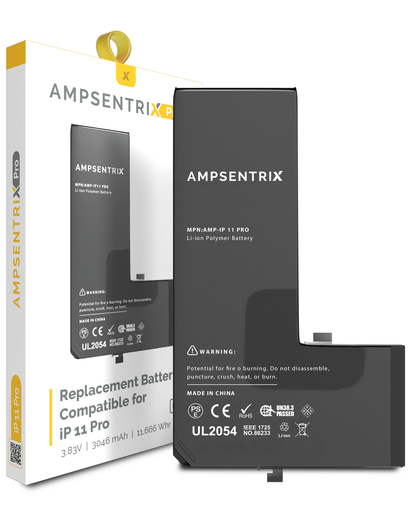 [107082069318] Batterie compatible iPhone 11 Pro - AmpSentrix Pro