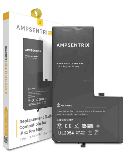 [107082069217] Batterie compatible iPhone 11 Pro Max - AmpSentrix Pro