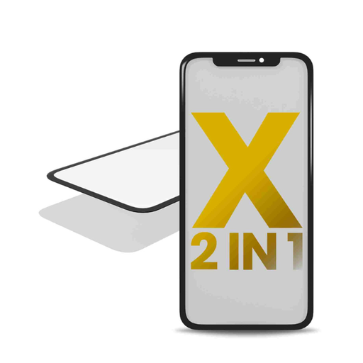 2 en 1 vitre tactile avec OCA préinstallé pour iPhone X - OCA Master