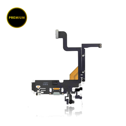Connecteur de charge avec nappe pour iPhone 13 Pro - Premium - Argent