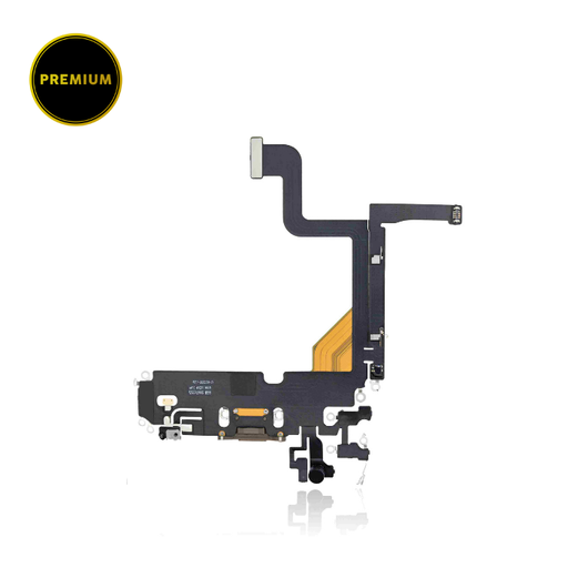 Connecteur de charge avec nappe pour iPhone 13 Pro - Premium - Or