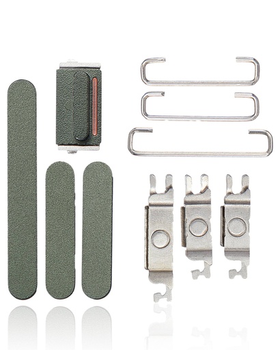 Boutons Power, Volumes et Switch pour iPhone 13 - 13 Mini - Vert