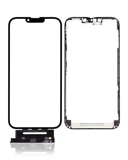 4 en 1 avec châssis inclus - Vitre tactile, OCA, Short Touch et OCA préinstallé pour IPhone 13 Pro Max - OCA Master