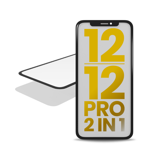 2 en 1 vitre tactile avec OCA préinstallé pour iPhone 12 et 12 Pro - OCA Master