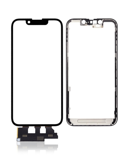 4 en 1 avec châssis inclus - Vitre tactile, OCA, Short Touch et OCA préinstallé pour iPhone 13 Mini - OCA Master