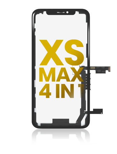 4 en 1 avec châssis inclus - Vitre tactile, OCA, Long Touch et OCA préinstall pour iPhone XS Max - OCA Master