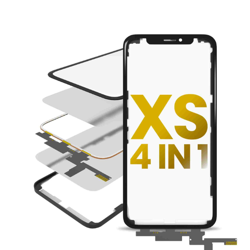 4 en 1 vitre tactile avec double OCA préinstallé et Short touch - pour iPhone XS - OCA Master