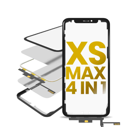 4 en 1 vitre tactile avec double OCA préinstallé et Short touch - pour iPhone XS Max - OCA Master
