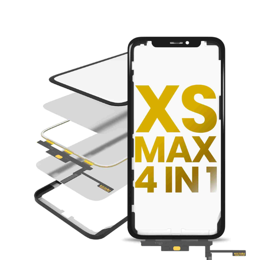 [107082073374] 4 en 1 vitre tactile avec double OCA préinstallé et Short touch - compatible iPhone XS Max - OCA Master