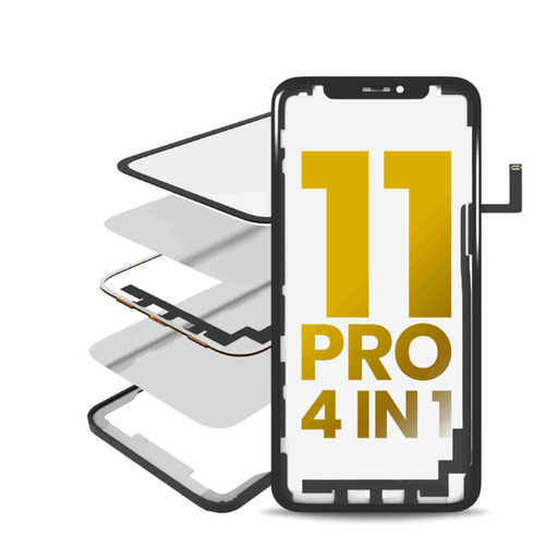 4 en 1 vitre tactile avec double OCA préinstallé et Long touch - pour iPhone 11 Pro - OCA Master