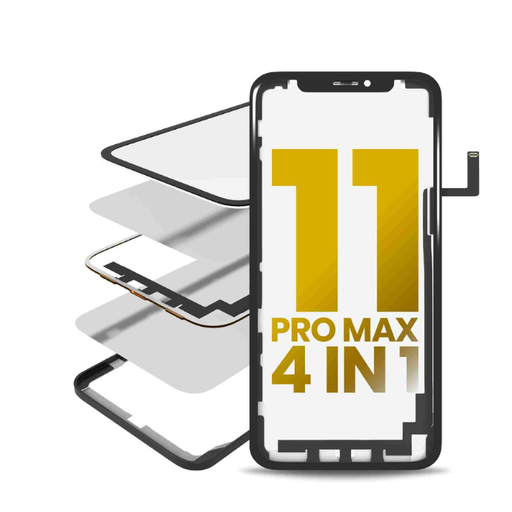 4 en 1 vitre tactile avec double OCA préinstallé et Long touch - pour iPhone 11 Pro Max - OCA Master