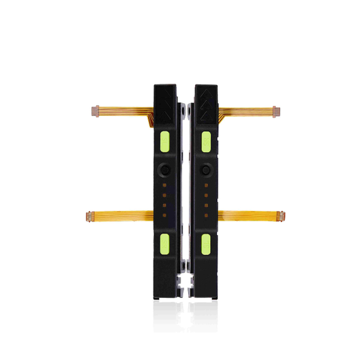 Rail en plastique avec nappe - Gauche et droite - pour Nintendo Switch - Jaune