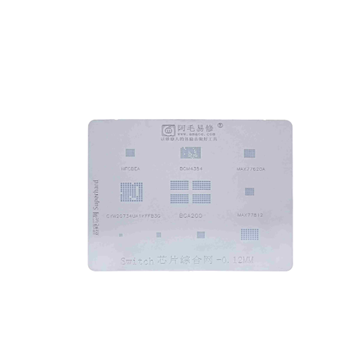 Stencil pochoir de puce IC pour Switch - 0,12 mm - Amaoe