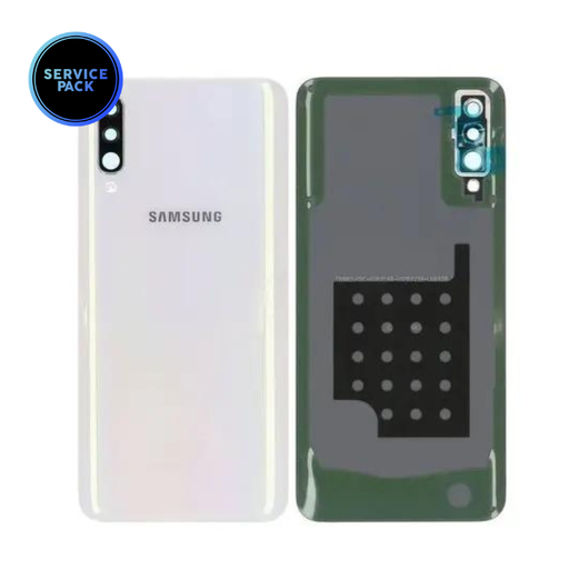 [GH82-19229B] Vitre arrière avec lentille caméra pour SAMSUNG A50 - A505 - SERVICE PACK - Blanc