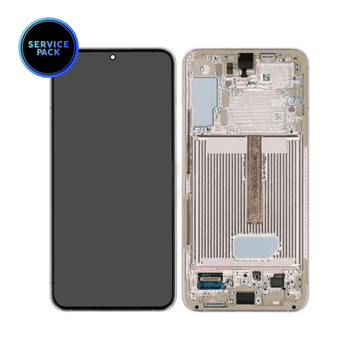 Bloc écran OLED avec châssis pour SAMSUNG S22 Plus 5G - S906 - SERVICE PACK - Violet