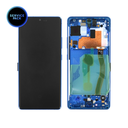 Bloc écran OLED avec châssis pour SAMSUNG S10 Lite - G770F - SERVICE PACK - Bleu