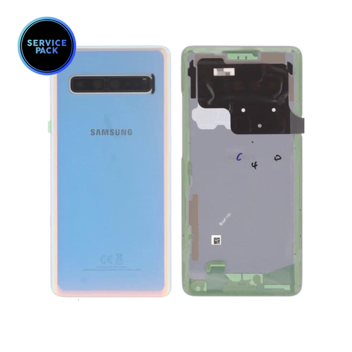 [GH82-19500A] Vitre arrière pour SAMSUNG S10 5G - G977 - SERVICE PACK - Argent