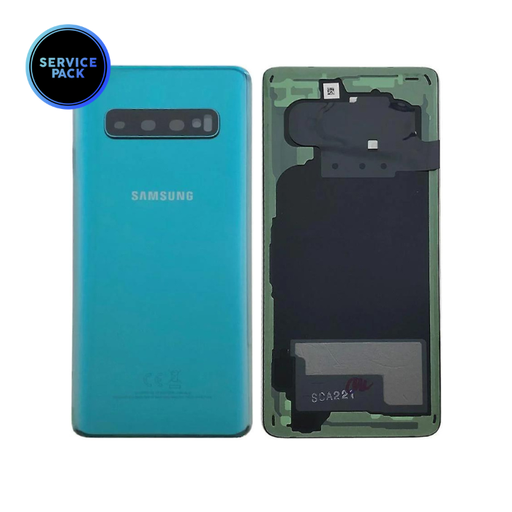 [GH82-18378E] Vitre arrière pour SAMSUNG S10 - G973 - SERVICE PACK - Vert