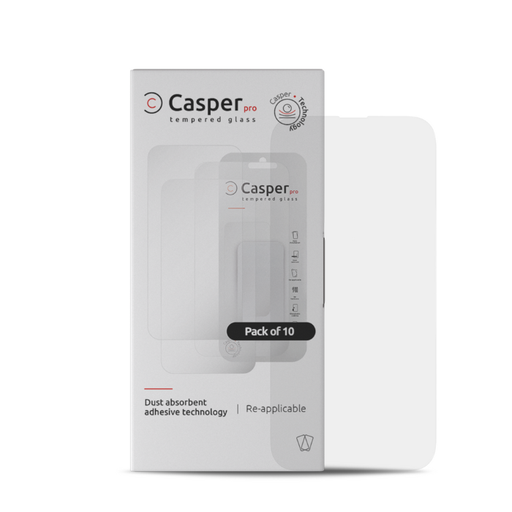 Lot de 10 verres trempés Clairs pour iPhone 14 Pro - Casper Pro