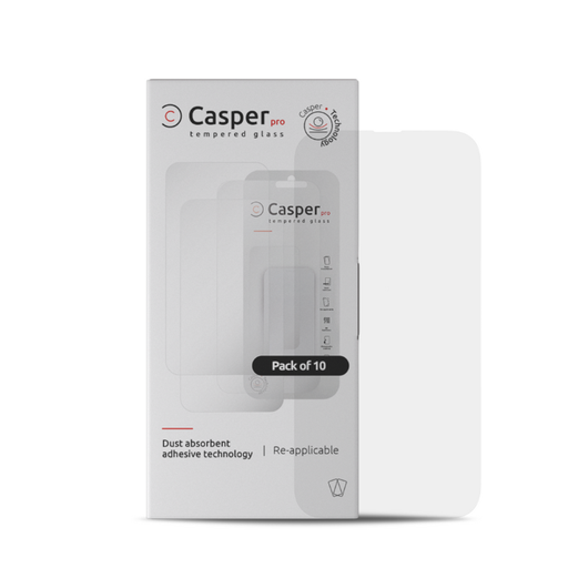 [107082128723] Lot de 10 verres trempés Clairs compatibles iPhone 14 Pro Max - Casper Pro