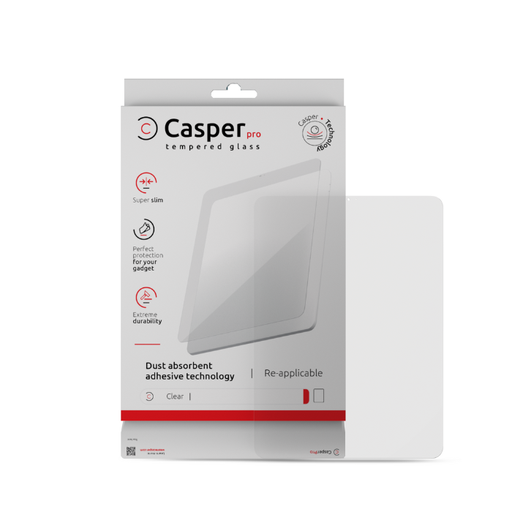 Verre trempé Clair pour iPad Pro 12,9" 7ème Gen 2024 - Casper Pro
