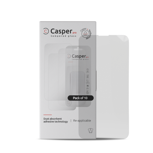 [107082110665] Lot de 10 verres trempés Clairs compatibles iPhone 13 Pro Max et 14 Plus - Casper Pro