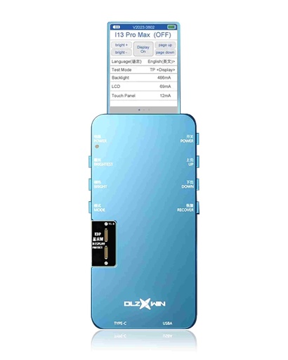 [107082074753] Testeur d'écran LCD et OLED pour iTestBox S800 Ultra compatible IPhone 13 Pro - 13 Pro Max - 14 Pro - 14 Pro Max - nappe de Test vendu séparémentt