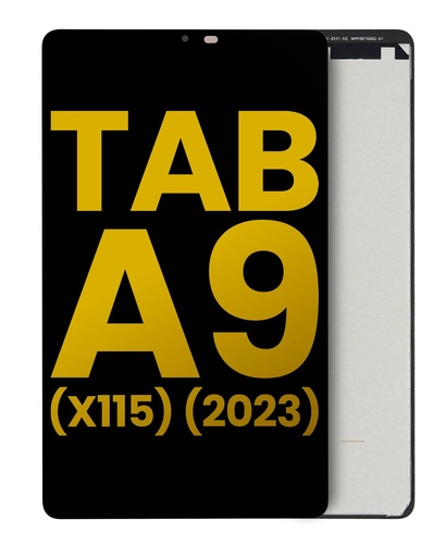 Bloc écran LCD sans châssis pour SAMSUNG Tab A9 2023 - X115 - Reconditionné - Noir