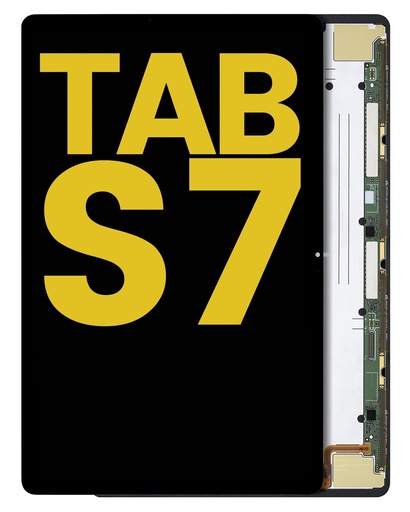 Bloc écran LCD sans châssis pour SAMSUNG Tab S7 11" 2022 et Tab S8 11" 2022 - Reconditionné - Noir