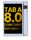 Bloc écran LCD avec châssis pour SAMSUNG Tab A 8.0" 2019 - T290 - Version WiFi - Reconditionné - Blanc