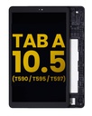Bloc écran LCD avec châssis pour SAMSUNG 10.5" - T590 - T595 - T597 - Reconditionné - Noir