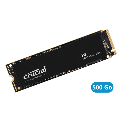 [CT500P3SSD8] Disque Dur SSD NVMe Crucial P3 - 500 Go - PCIe M.2 2280