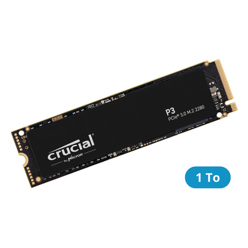 [CT1000P3SSD8] Disque Dur SSD NVMe Crucial P3 - 1 To - PCIe M.2 2280