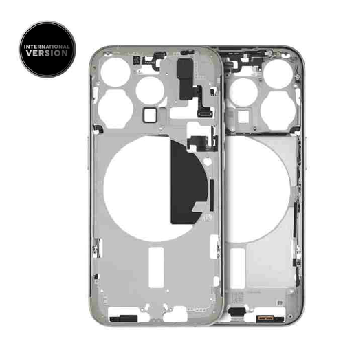 Châssis intermédiaire avec boutons Power et volume original pour iPhone 15 Pro - Version internationale - Grade A - Blanc Titane - original occasion