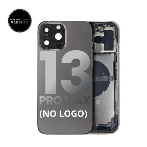 Châssis avec nappes compatible iPhone 13 Pro Max - Version internationale - sans logo - Aftermarket Plus - Graphite