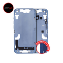 Châssis central avec boutons Power et Volumes compatible iPhone 14 - Version internationale - Aftermarket Plus - Bleu