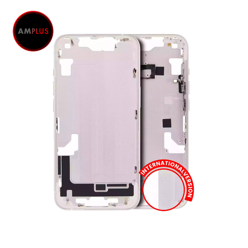 Châssis central avec boutons Power et Volumes pour iPhone 14 - Version internationale - Aftermarket Plus - Starlight